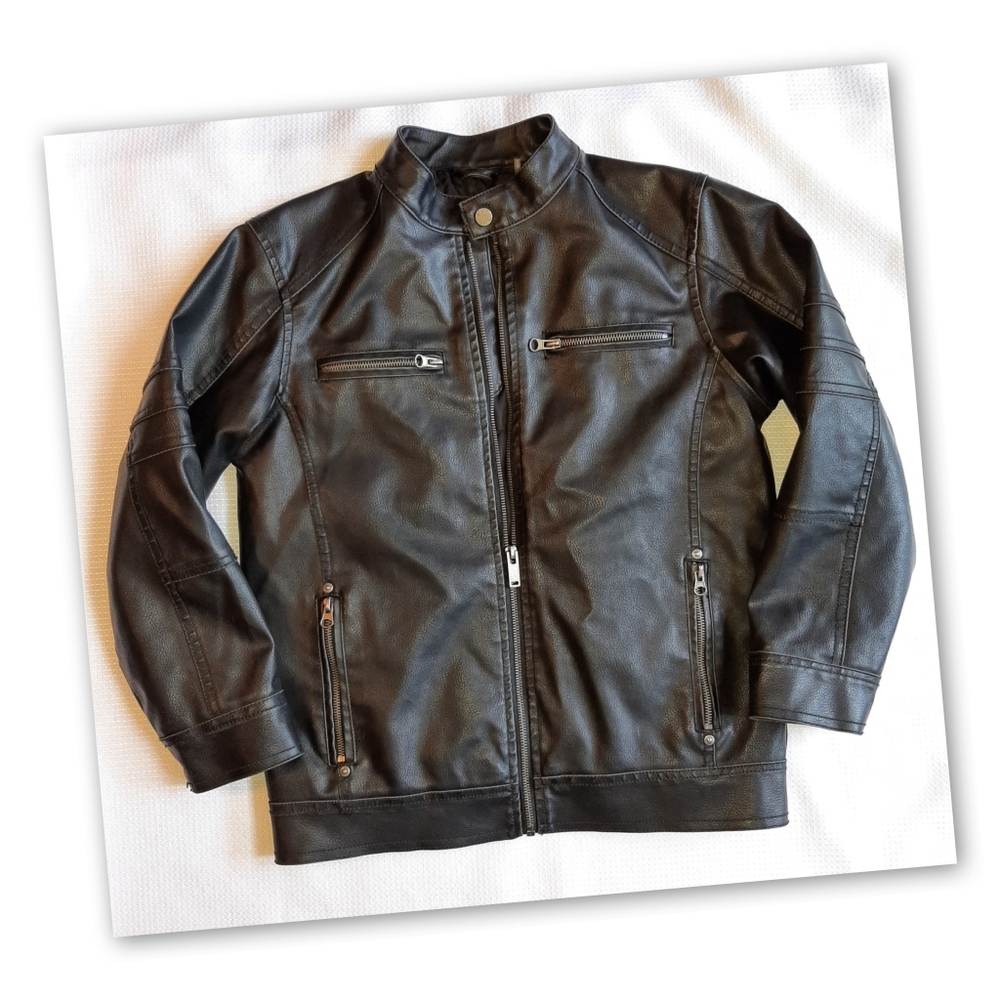 Black Rivet by Wilson Leather Motorcycle Jacket